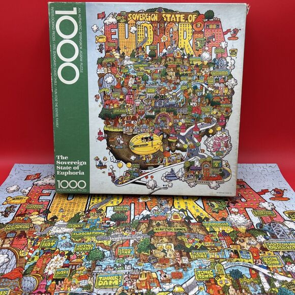 Vintage Springbok Sovereign State of Euphoria Jigsaw Puzzle 1000 Pc King Size